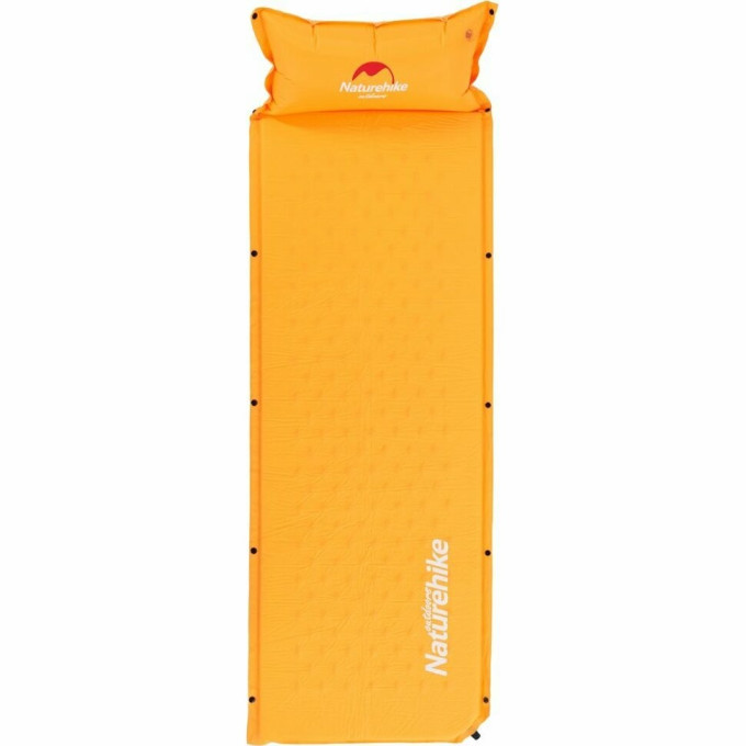 Коврик для сна NATUREHIKE NH15Q002-D надувной с подушкой желтый 6927595782576