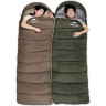 Спальный мешок NATUREHIKE U SERIES U250S двойной хлопок осень-зимамолния слева Green 6927595764305L