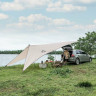 Тент NATUREHIKE CAR REAR CANOPY NH21TM001 590*340 см для кемпинга песочный с тремя стойками 6927595777831