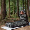 Ультралёгкий спальный мешок NATUREHIKE CNK2350WS023 M320 хлопковый с капюшоном весна осень камуфляжный, молния слева 6975641889199