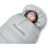 Ультралёгкий спальный мешок NATUREHIKE RM80 SERIES eтиный пух Grey Size M молния слева 6927595707197L